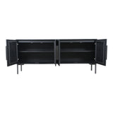 Fishbone Black Sideboard - Ornate Home