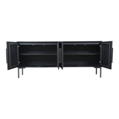 Fishbone Black Sideboard - Ornate Home