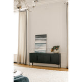 Fishbone Black Sideboard - Ornate Home