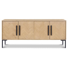 Fishbone Natural Sideboard - Ornate Home
