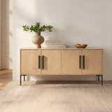 Fishbone Natural Sideboard - Ornate Home