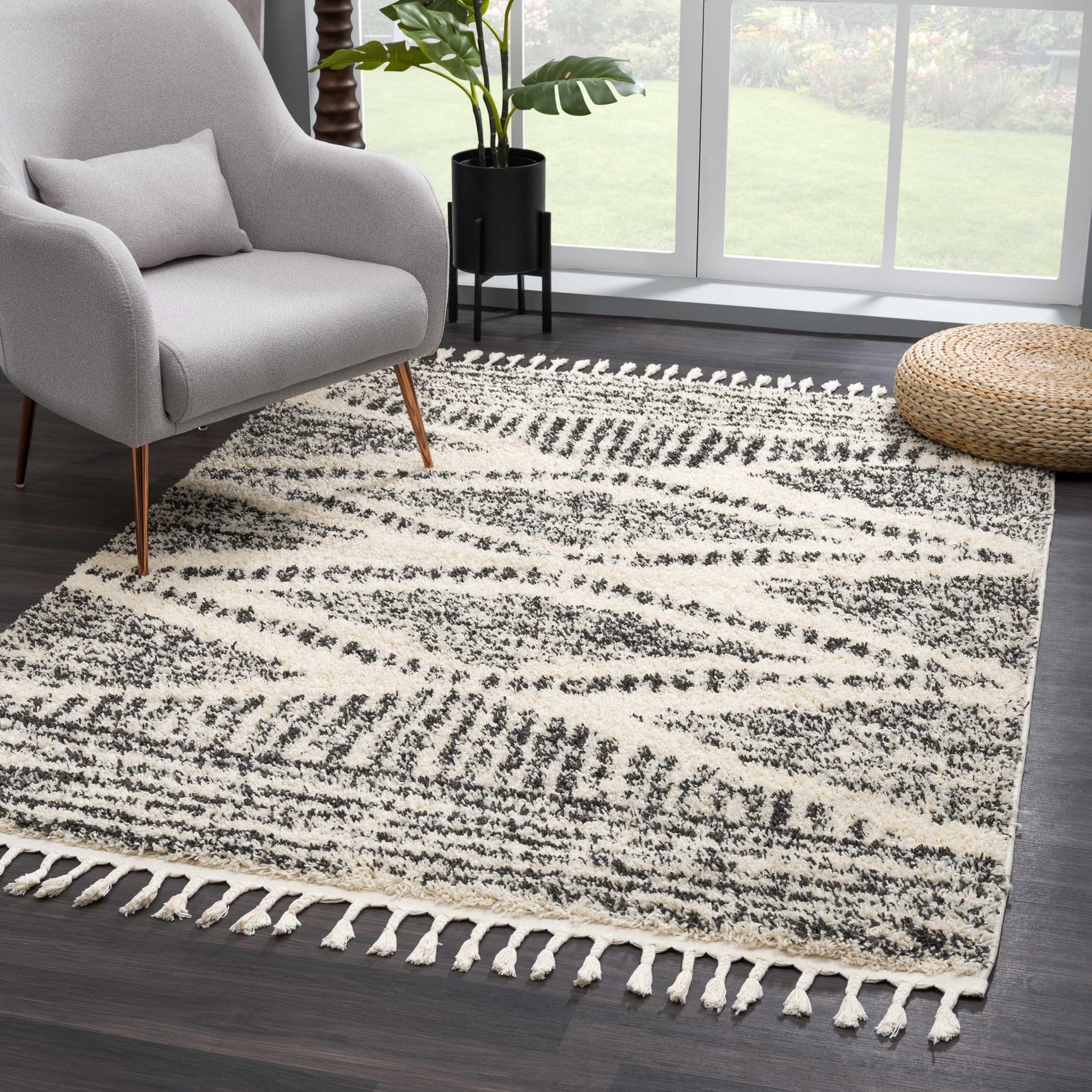 Fishhook Berber Shag Rug - Ornate Home