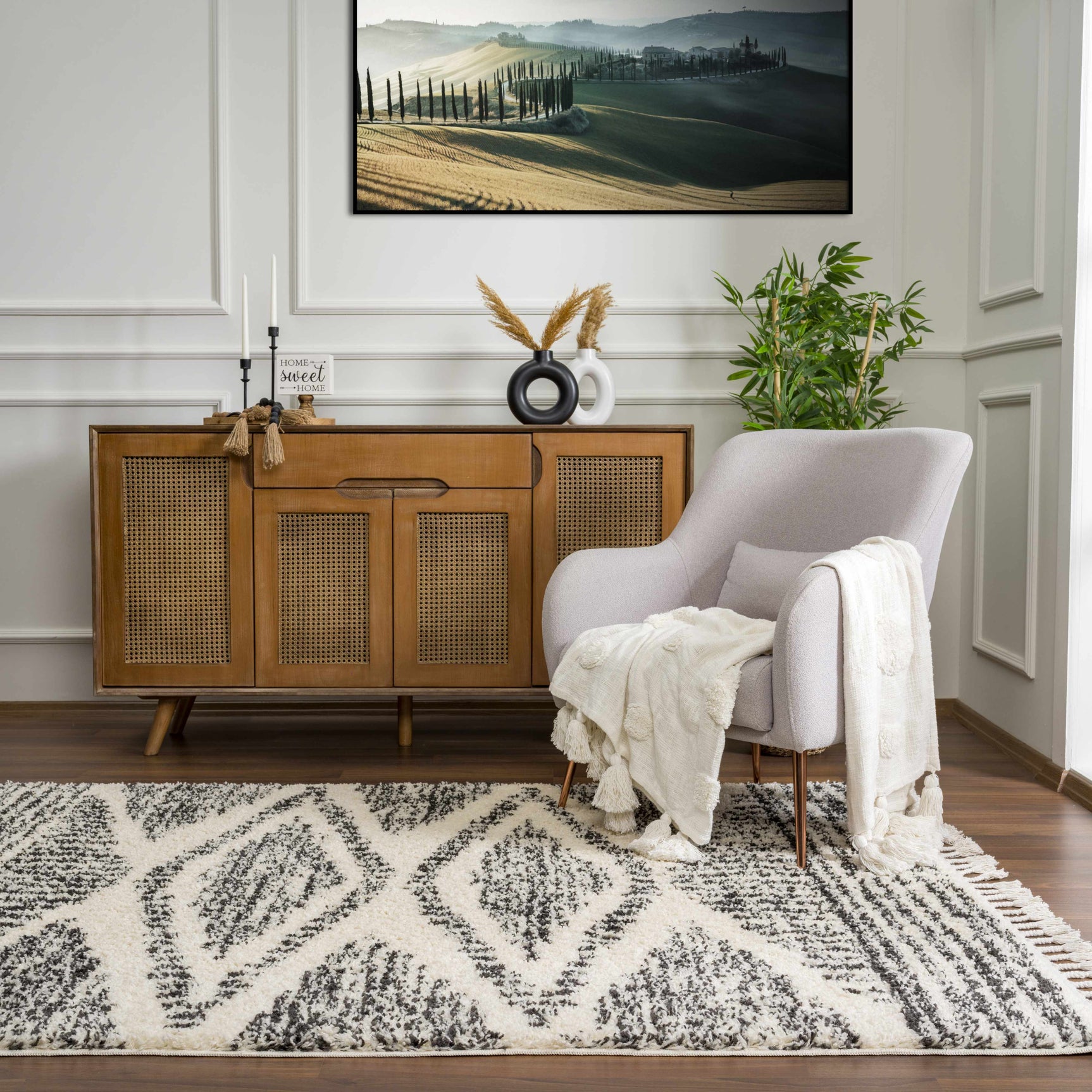 Fishhook Berber Shag Rug - Ornate Home