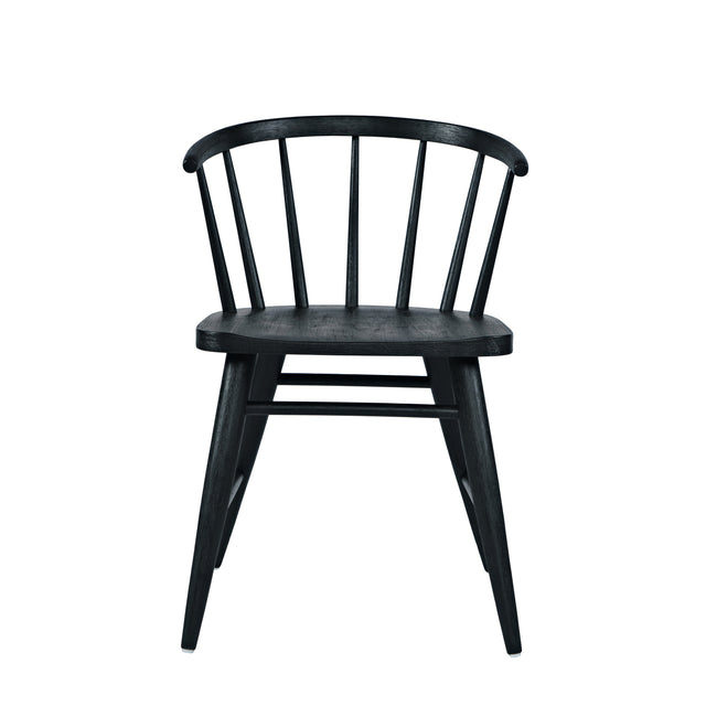 Fitz Black Chair (Set of 2) - Ornate Home