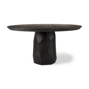 Fitzgerald Brown 60" Round Pedestal Dining Table - Ornate Home