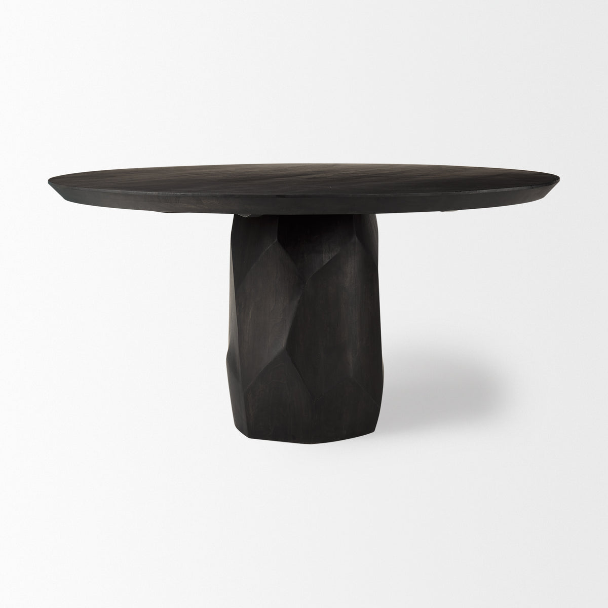 Fitzgerald Brown 60" Round Pedestal Dining Table - Ornate Home