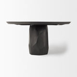 Fitzgerald Brown 60" Round Pedestal Dining Table - Ornate Home