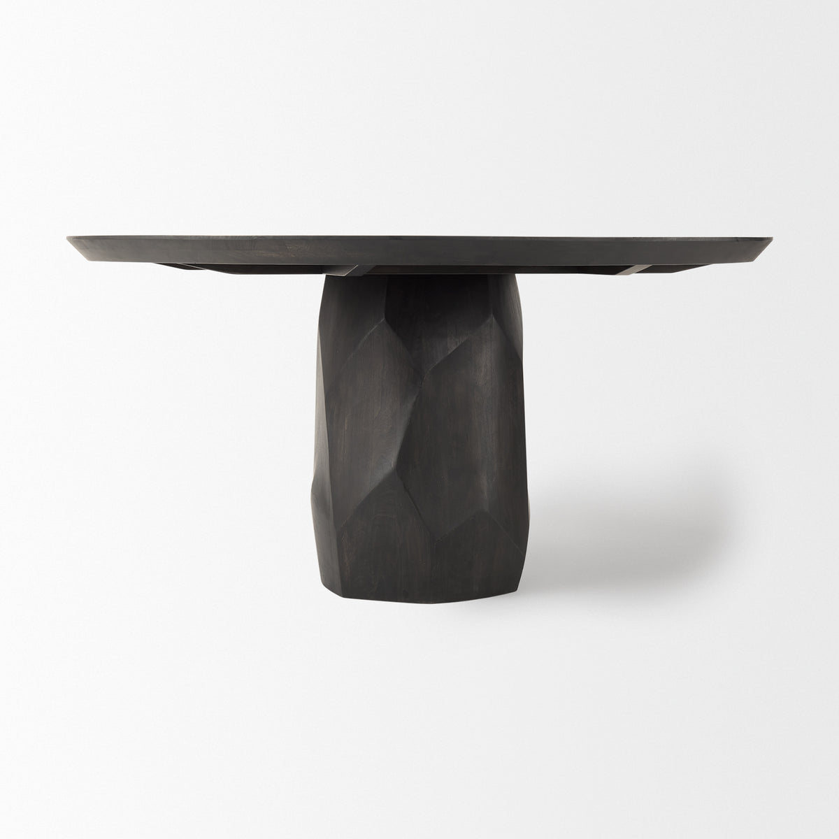 Fitzgerald Brown 60" Round Pedestal Dining Table - Ornate Home