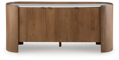 Fitzroy Brown/White Accent Cabinet - Ornate Home
