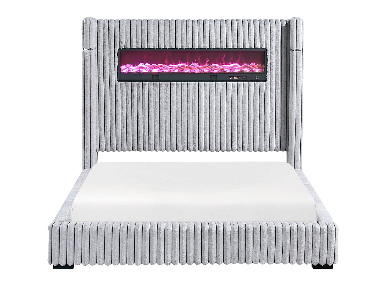 Fitzroy Gray Eastern King Bed - Ornate Home