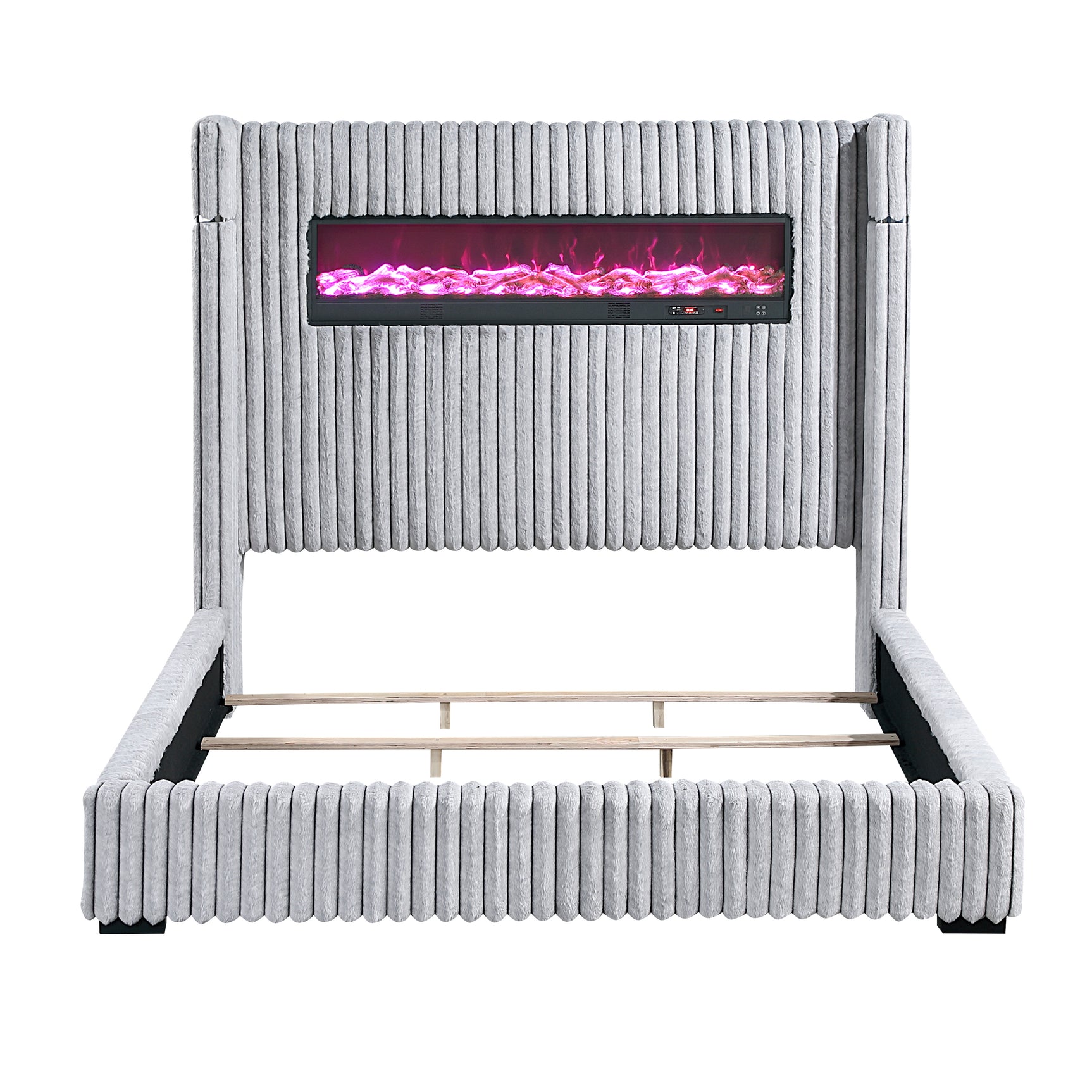 Fitzroy Gray Queen Bed - Ornate Home