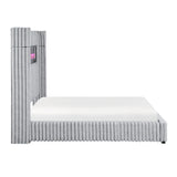 Fitzroy Gray Queen Bed - Ornate Home