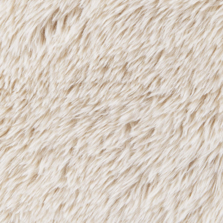 Fitzroy Latte Faux Fur Upholstered Chair Solid Wood Arms - Ornate Home