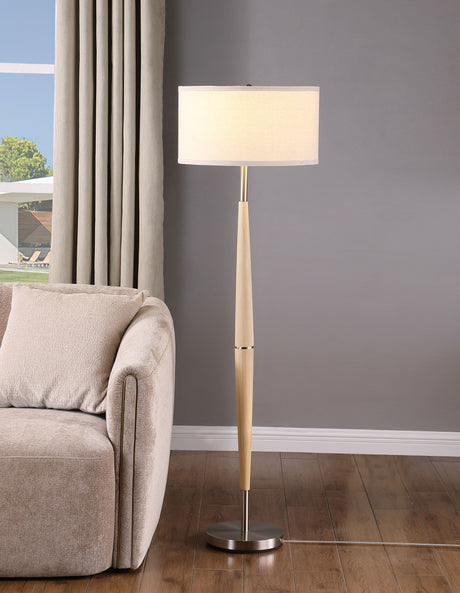 Flanary White Floor Lamp - Ornate Home