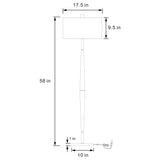 Flanary White Floor Lamp - Ornate Home