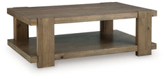 Flangren Light Brown Coffee Table - Ornate Home