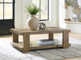 Flangren Light Brown Coffee Table - Ornate Home
