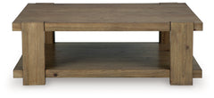 Flangren Light Brown Coffee Table - Ornate Home