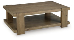 Flangren Light Brown Coffee Table - Ornate Home