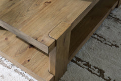 Flangren Light Brown Coffee Table - Ornate Home