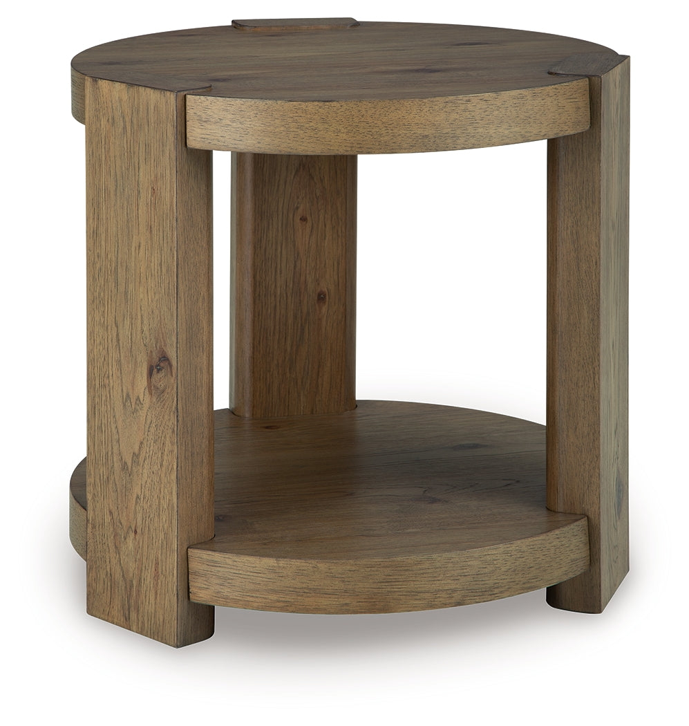 Flangren Light Brown End Table (Online Special Price) - Ornate Home