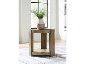 Flangren Light Brown End Table - Ornate Home