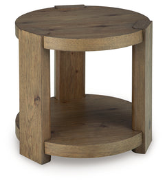 Flangren Light Brown End Table - Ornate Home