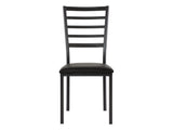 Flannery Black/Brown Side Chair (Set of 4) - Ornate Home