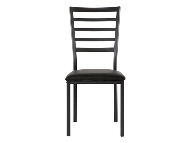 Flannery Black/Brown Side Chair (Set of 4) - Ornate Home