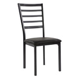 Flannery Black/Brown Side Chair (Set of 4) - Ornate Home
