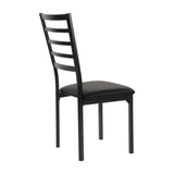 Flannery Black/Brown Side Chair (Set of 4) - Ornate Home