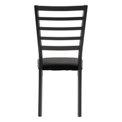 Flannery Black/Brown Side Chair (Set of 4) - Ornate Home