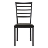 Flannery Black/Brown Side Chair (Set of 4) - Ornate Home