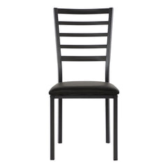 Flannery Black/Brown Side Chair (Set of 4) - Ornate Home