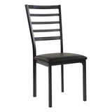 Flannery Black/Brown Side Chair (Set of 4) - Ornate Home