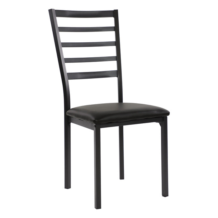 Flannery Black/Brown Side Chair (Set of 4) - Ornate Home