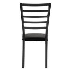 Flannery Black/Brown Side Chair (Set of 4) - Ornate Home