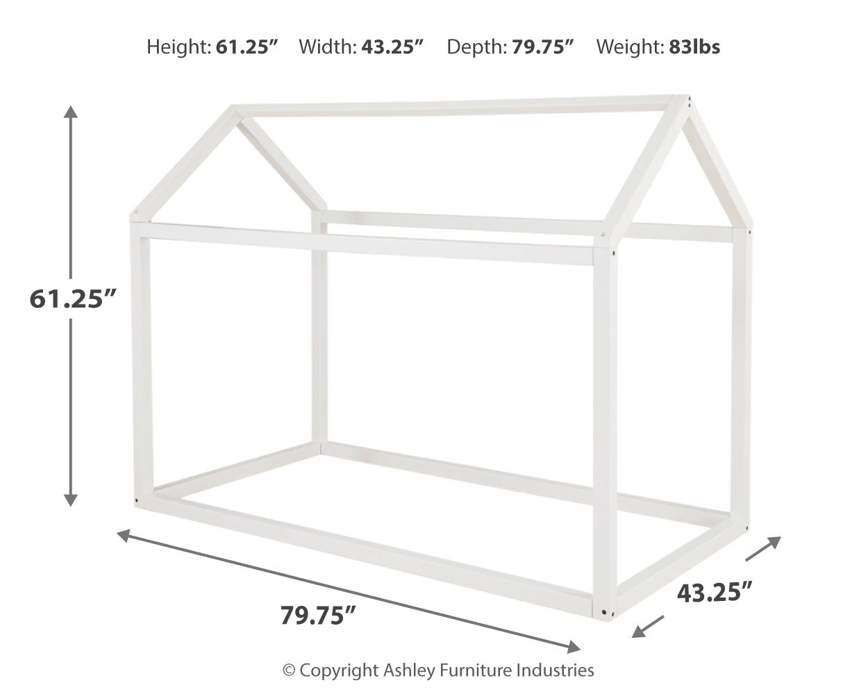 Flannibrook Twin House Bed Frame (Online Special Price) - Ornate Home