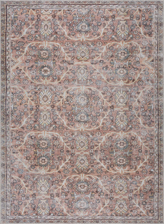 Flat Pile Urpi Red Washable Rug - Clearance - Ornate Home