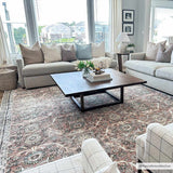 Flat Pile Urpi Red Washable Rug - Clearance - Ornate Home