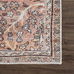 Flat Pile Urpi Red Washable Rug - Clearance - Ornate Home