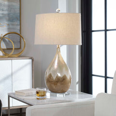 Flavian Brown Glazed Ceramic Lamp - Ornate Home