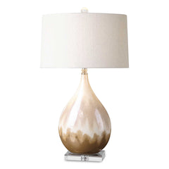 Flavian Brown Glazed Ceramic Lamp - Ornate Home