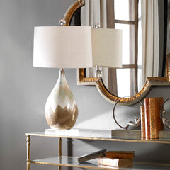 Flavian Brown Glazed Ceramic Lamp - Ornate Home