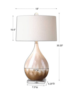 Flavian Brown Glazed Ceramic Lamp - Ornate Home