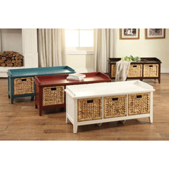 Flavius White Bench - Ornate Home