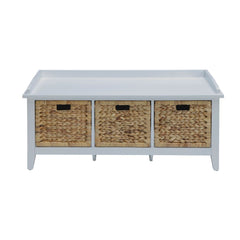 Flavius White Bench - Ornate Home