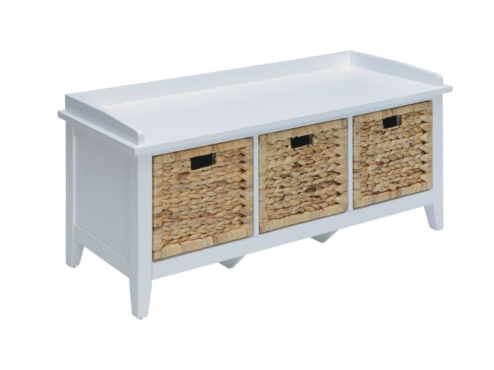 Flavius White Bench - Ornate Home