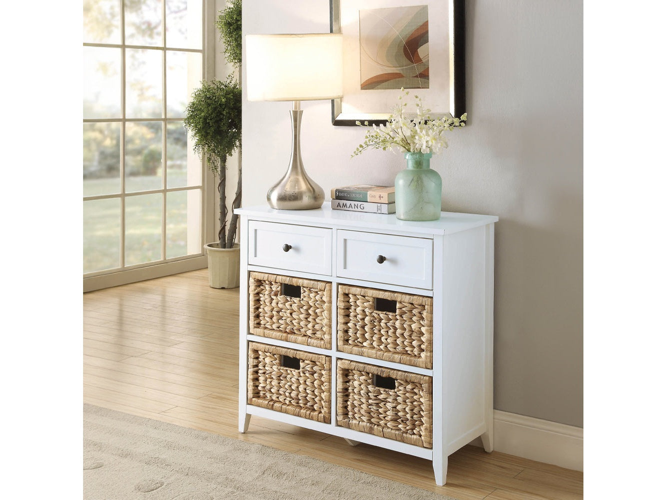 Flavius White Console Cabinet - Ornate Home