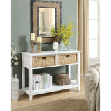Flavius White Console Table - Ornate Home